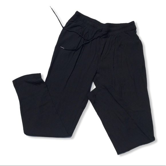 Joie NEW! Womens Black Silk Pants Hatcher Caviar S - Picture 10 of 10